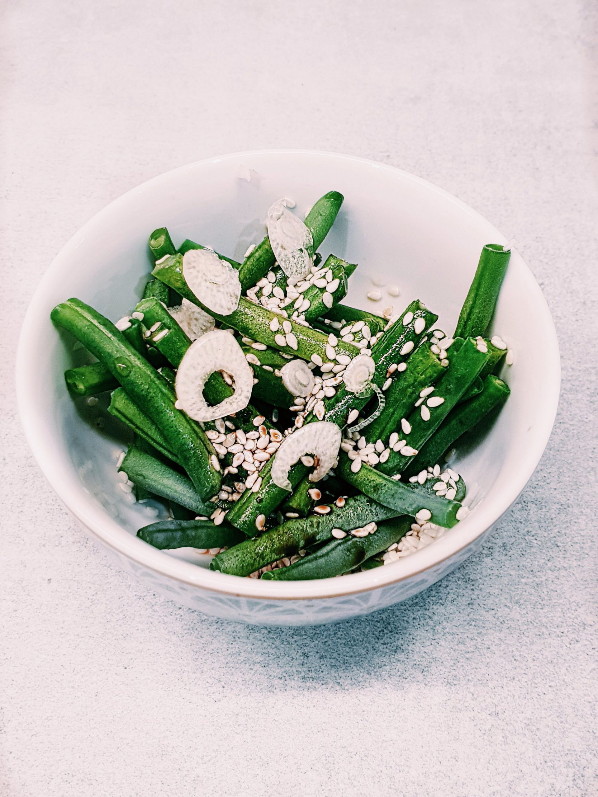 sesame and soya french beans 