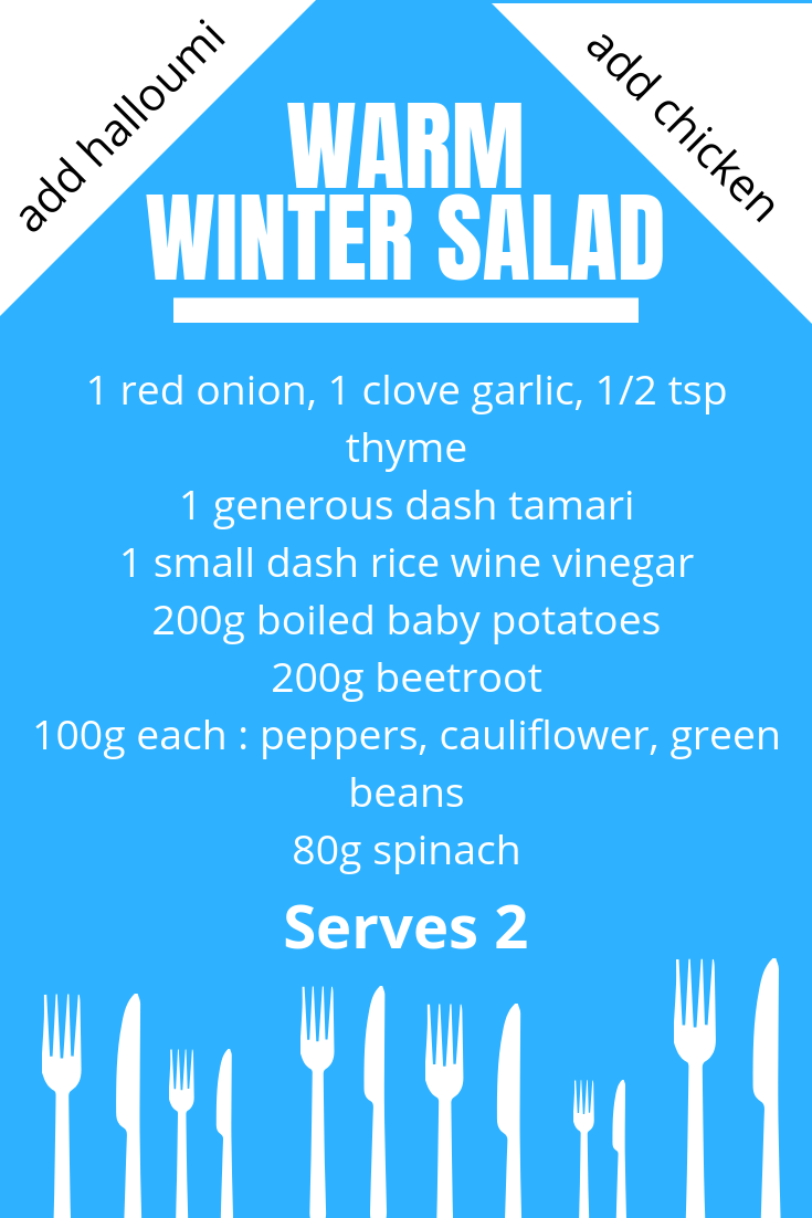 Warm winter salad recipe