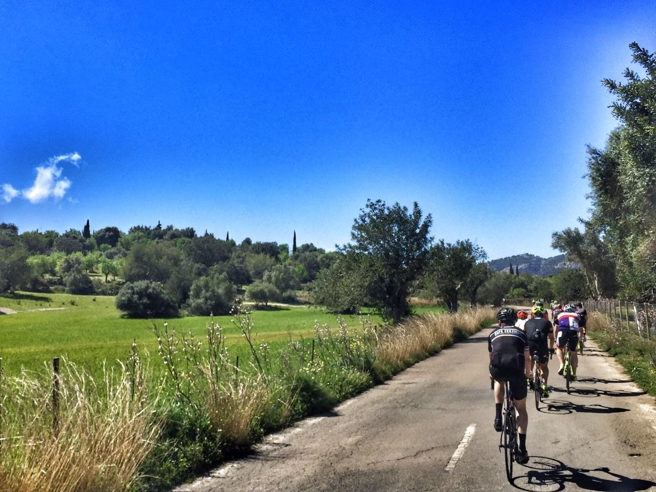 Cycling country roads in Mallorca